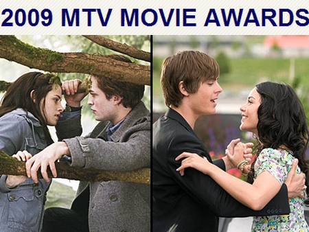 Mtv Movie Awards 2009, le nomination: sfida tra Twilight, High School Musical e The Millionaire