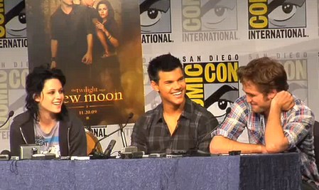 Kristen Stewart, Robert Pattinson e Taylor Lautner parlano di New Moon al Comic Con di San Diego