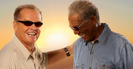 Jack Nicholson e Morgan Freeman