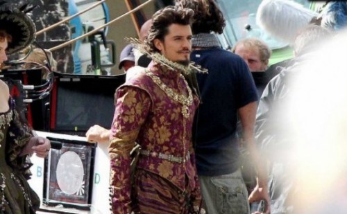 The three musketeers 3D: foto di Orlando Bloom sul set