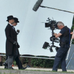 A Dangerous Method, foto dal set con David Cronenberg e Viggo Mortensen