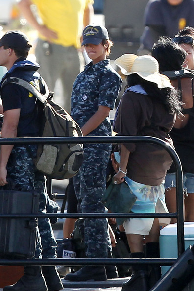 Battleship, foto dal set con Rihanna