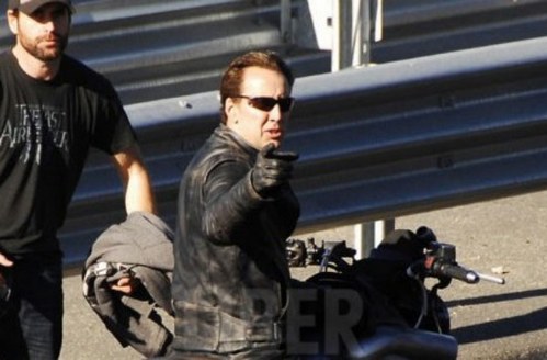 Ghost Rider 2: foto e video dal set con Nicolas Cage