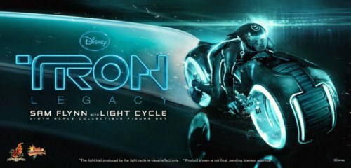 Tron Legacy, la Light Cycle con Sam Flynn