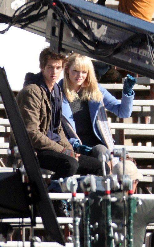 Spider-Man reboot: nuove foto dal set con Andrew Garfield ed Emma Stone