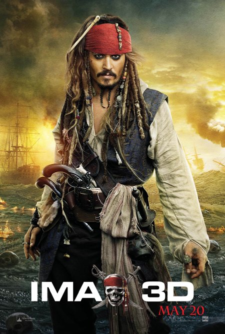 Pirati dei Caraibi 4 poster Imax 3D