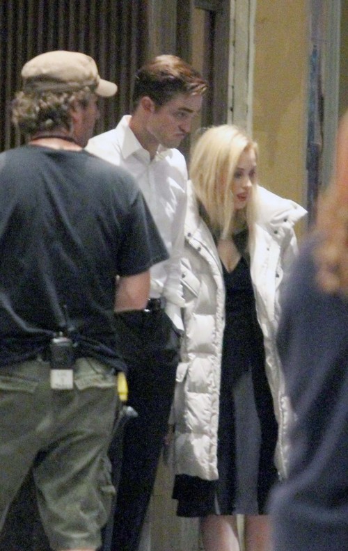 Cosmopolis, foto dal set con Robert Pattinson