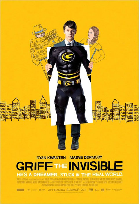 Griff the Invisible, poster e immagini con Ryan Kwanten