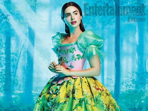 Lily Collins, prima immagine di Biancaneve