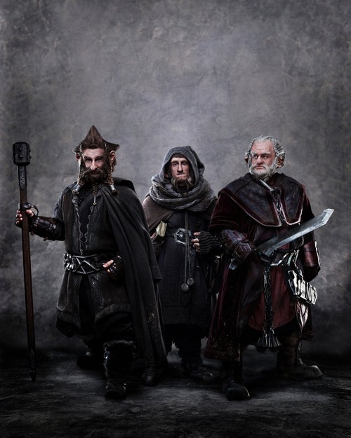 Lo Hobbit: prima immagine per i nani Nori, Ori e Dori