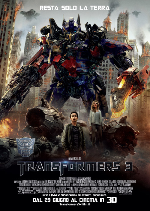 Al cinema dal primo luglio 2011: Transformers 3, This is beat, Benvenuti a Cedar Rapids, Giallo/Argento, e Vittorio racconta Gassman