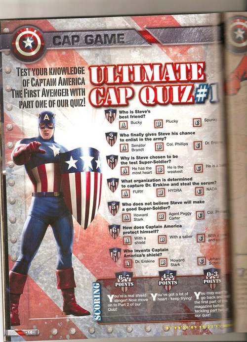 Captain America Il Primo Vendicatore, foto scan dallo speciale della Marvel