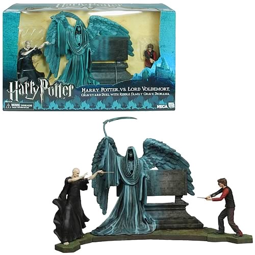 Harry Potter: i diorama con Harry, Ron, Voldermort e Severus Piton