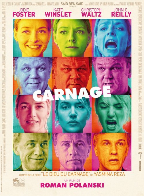Carnage, poster francese del film di Roman Polanski