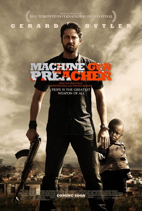 Machine Gun Preacher, poster con Gerard Butler