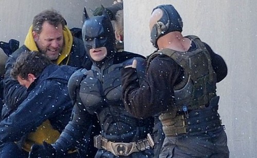 The Dark Knight Rises, Christian Bale video dal set