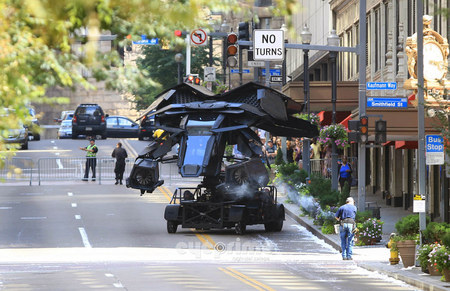 The Dark Knight Rises, nuove foto e video dal set con il batwing