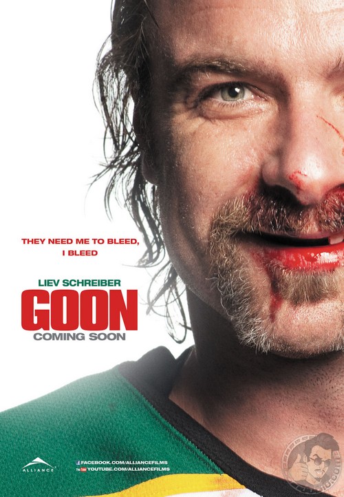 Goon, poster con Seann William Scott e Liev Schreiber