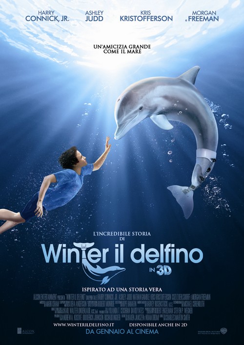 L'incredibile storia di Winter il delfino, poster italiano di Dolphin Tale