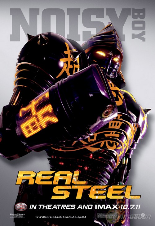 Real Steel, 4 character poster dei robot