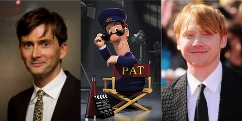 Rupert Grint e David Tennant nel cartoon Postman Pat: The Movie