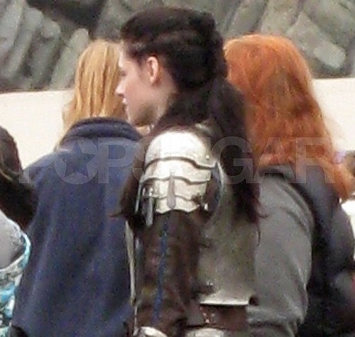 Snow White and the Huntsman, foto dal set con Kristen Stewart