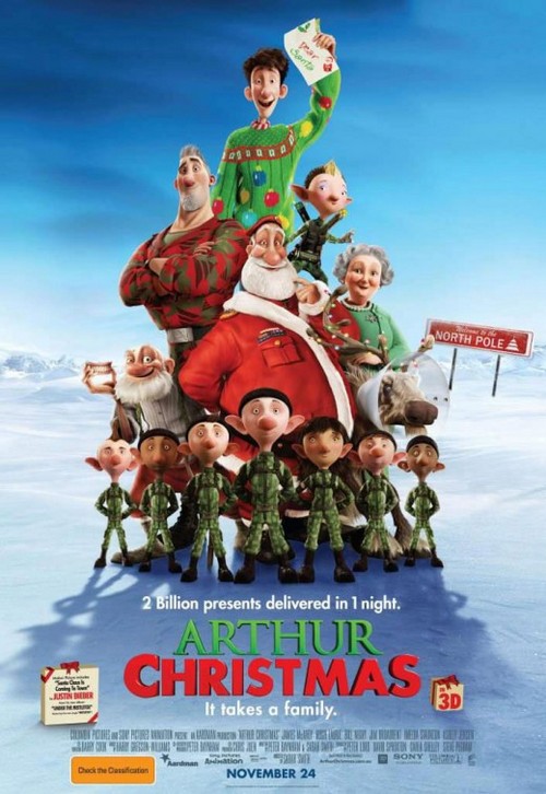 Il figlio di Babbo Natale, nuovo poster di Arthur Christmas