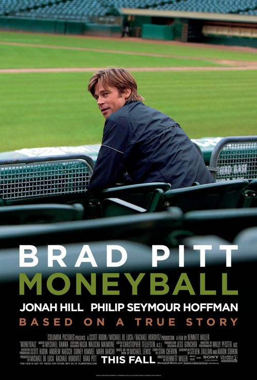 Moneyball, poster con Brad Pitt