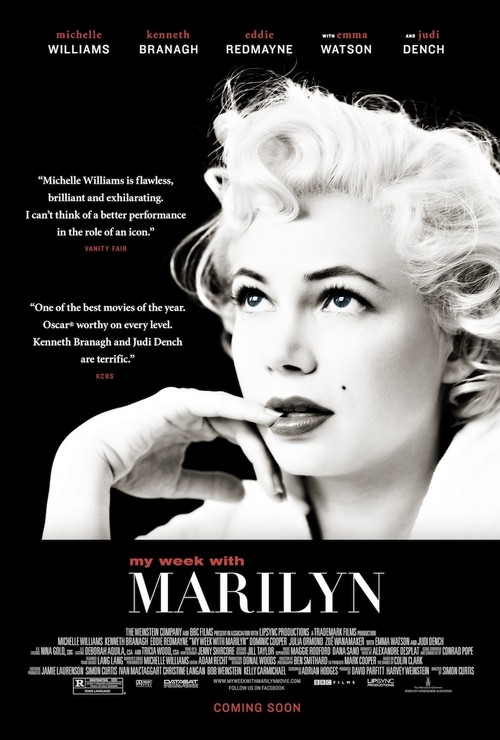 My Week with Marilyn, poster con Michelle Williams