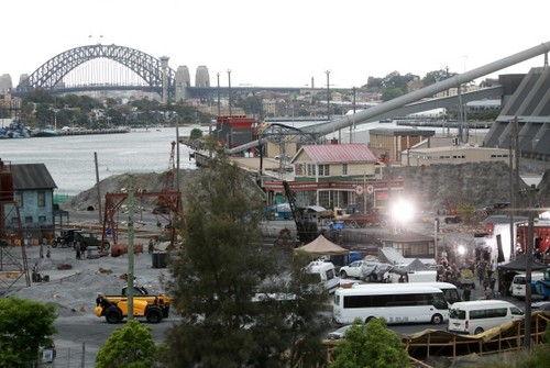 The Great Gatsby, foto dal set con Tobey Maguire