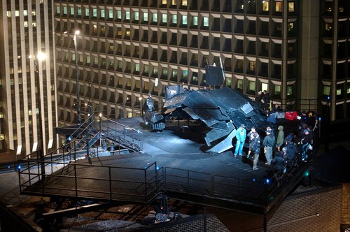 Il cavaliere oscuro Il ritorno, foto del Batwing (2)