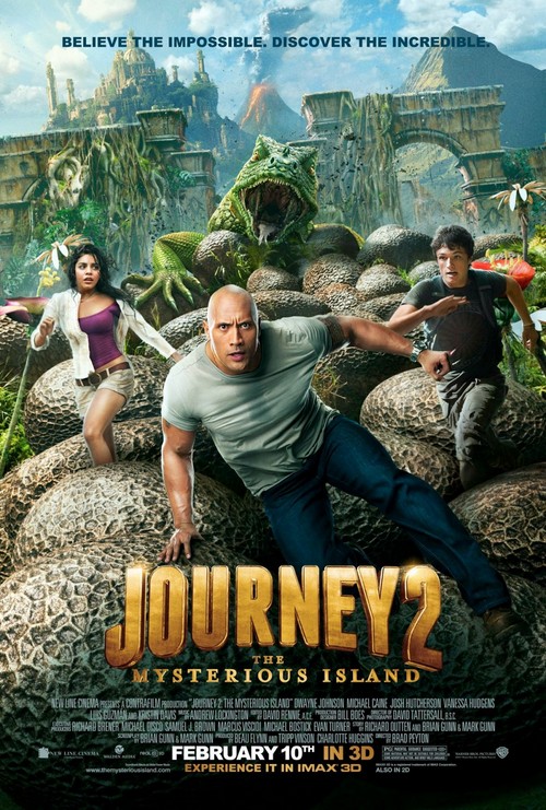 Journey 2: The Mysterious Island 3D, primo poster