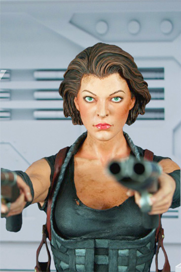Resident Evil: Afterlife, la statua di Milla Jovovich
