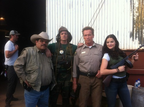 The Last Stand, foto dal set con Arnold Schwarzenegger