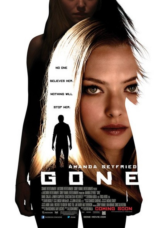 Gone, poster del thriller con Amanda Seyfried