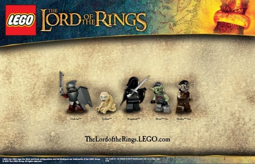 Il Signore degli anelli Lego: immagini e poster di Gollum, Aragorn, Frodo e  Legolas