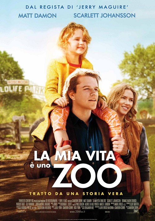 La mia vita è uno zoo, poster italiano di We Bought a Zoo