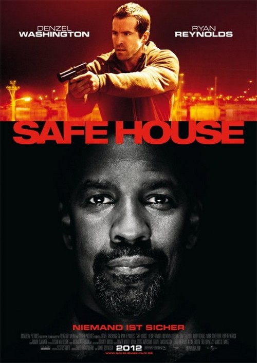 Safe House, poster internazionale con Denzel Washington