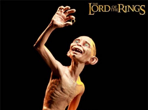 Lo Hobbit, la statua di Gollum e Smeagol