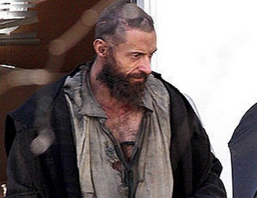 Les Miserables, foto dal set con Hugh Jackman