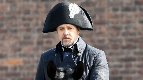 Les Miserables, foto dal set con Russell Crowe