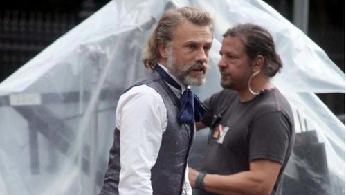 Django Unchained, prime foto dal set con Christoph Waltz e Samuel L. Jackson