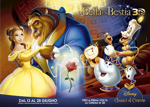 La bella e la bestia 3D: poster, immagini, concept art e 3 clip