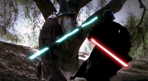 Darth Fener vs Gandalf, cortometraggio live-action