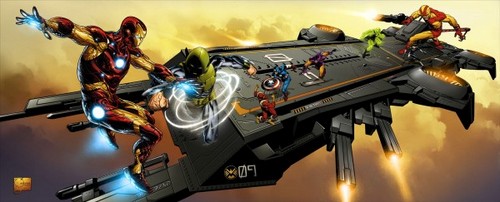 The Avengers: il Super Helicarrier Hasbro al Comic-Con 2012