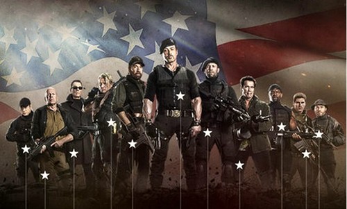 I Mercenari 2, poster speciale sul cast