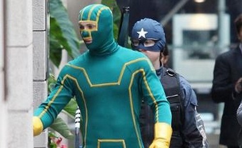 Kick-Ass 2, foto dal set con Aaron Johnson e Donal Faison