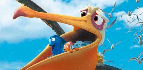 Alla ricerca di Nemo 3D, character poster del pellicano Amilcare