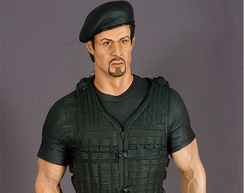 I Mercenari, la statua di Sylvester Stallone