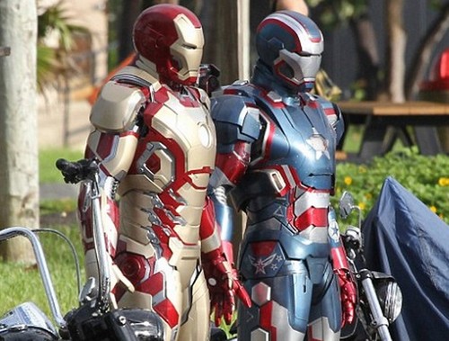 Iron Man 3, foto dal set con le nuove armature